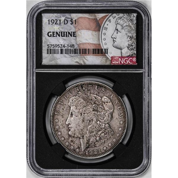 1921-D $1 Morgan Silver Dollar Coin NGC Genuine