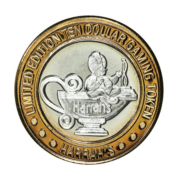.999 Silver Harrah's Reno, Nevada $10 Casino Limited Edition Gaming Token
