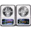 Image 2 : 2012 & 2012-(W) $1 American Silver Eagle Coins NGC MS69 First Releases