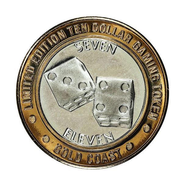 .999 Fine Silver Gold Coast Las Vegas $10 Casino Limited Edition Gaming Token