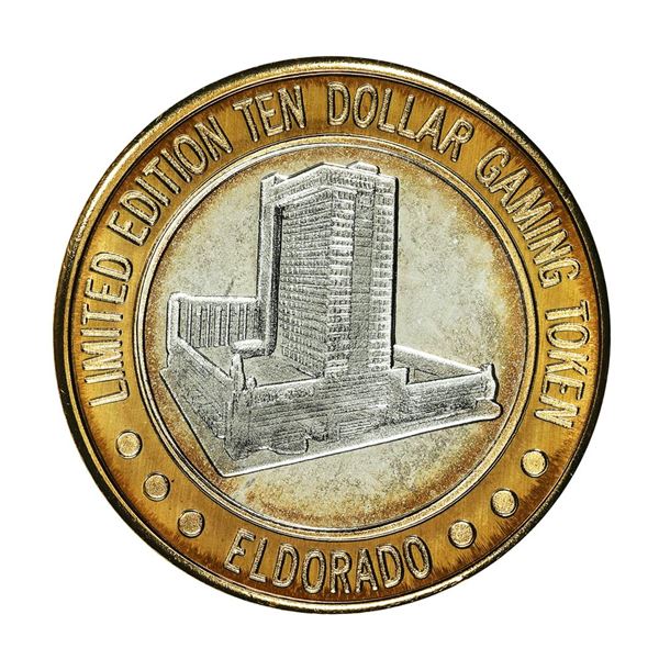 .999 Fine Silver Eldorado Reno, Nevada $10 Limited Edition Gaming Token