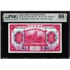 Image 1 : 1914 China Bank of Communications 10 Yuan Note Pick# 118q PMG Gem Uncirculated 66EPQ