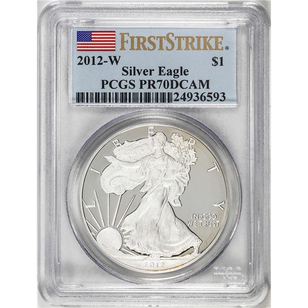 2012-W $1 Proof American Silver Dollar Coin PCGS PR70DCAM First Strike