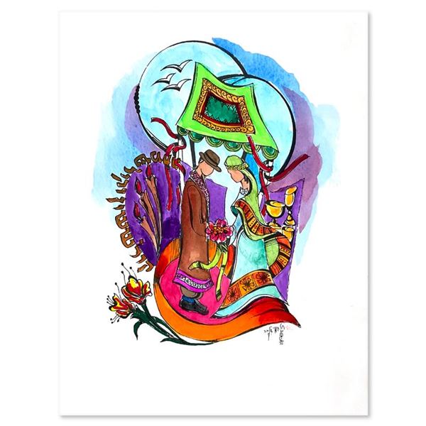 Sami Zilkha "Hopah" Original Watercolor On Paper