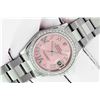 Image 2 : Rolex Midsize Pink Roman Diamond DateJust Watch With Oyster Band and Rolex Box