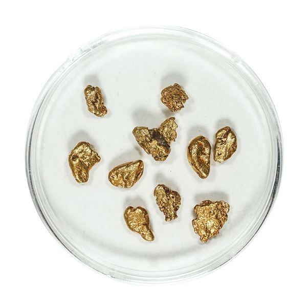 Gold Nuggets 4.11 Grams Total Weight