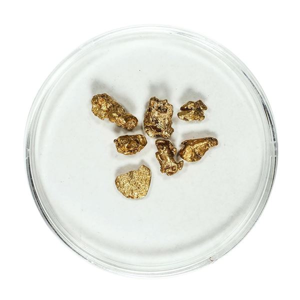 Gold Nuggets 2.55 Grams Total Weight