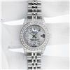 Image 3 : Rolex Ladies Stainless Steel Quickset Mother of Pearl Diamond Datejust Wristwatch