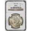 Image 1 : 1922-S $1 Peace Silver Dollar Coin NGC MS62