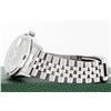 Image 6 : Rolex Men's Stainless Steel Diamond and Sapphire Datejust Wristwatch with Rolex Box