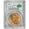 Image 1 : 1908 No Motto $20 St. Gaudens Double Eagle Gold Coin PCGS AU50 CAC Old Green Label