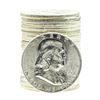 Image 1 : Roll of (20) 1955 Brilliant Uncirculated Franklin Half Dollar Coins