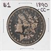 Image 1 : 1890-CC $1 Morgan Silver Dollar Coin