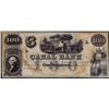 Image 1 : 1800's $100 Canal Bank New Orleans, Louisiana Obsolete Currency Note