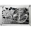 Image 1 : 1993 $1 American Silver Eagle Coin & 2oz Silver Bar Set