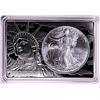 Image 1 : 1996 $1 American Silver Eagle Coin & 2oz Silver Bar Set