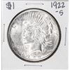 Image 1 : 1922-S $1 Peace Silver Dollar Coin