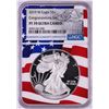 Image 1 : 2019-W $1 Proof American Silver Eagle Coin NGC PF70 Ultra Cameo Congratulations Flag