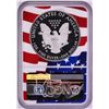 Image 2 : 2019-W $1 Proof American Silver Eagle Coin NGC PF70 Ultra Cameo Congratulations Flag