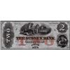 1800's $2 The Sussex Bank Newton, New Jersey Obsolete Currency Note