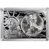 1995 $1 American Silver Eagle Coin & 2oz Silver Bar Set
