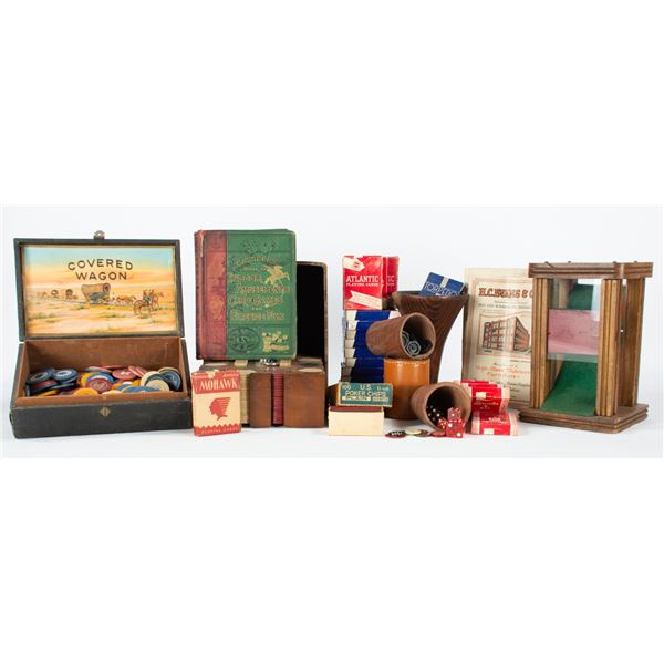 A Variety of Saloon and Gambling Items