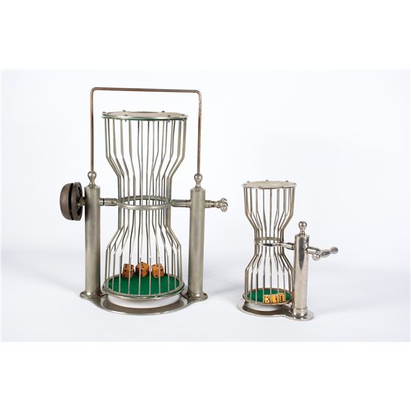 Lot of 2 "Chuck-a-Luck" Dice Cages