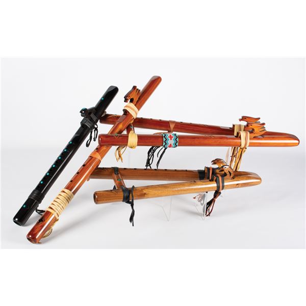 Group of 4 Native Flutes by High Spirits