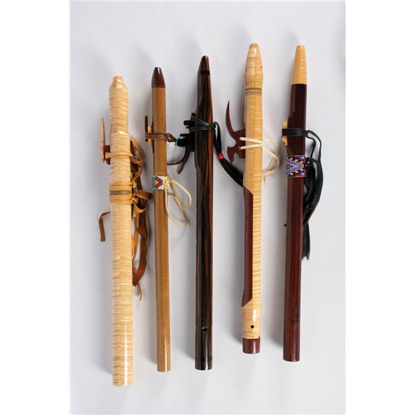 Assortment of Native American Style Flutes