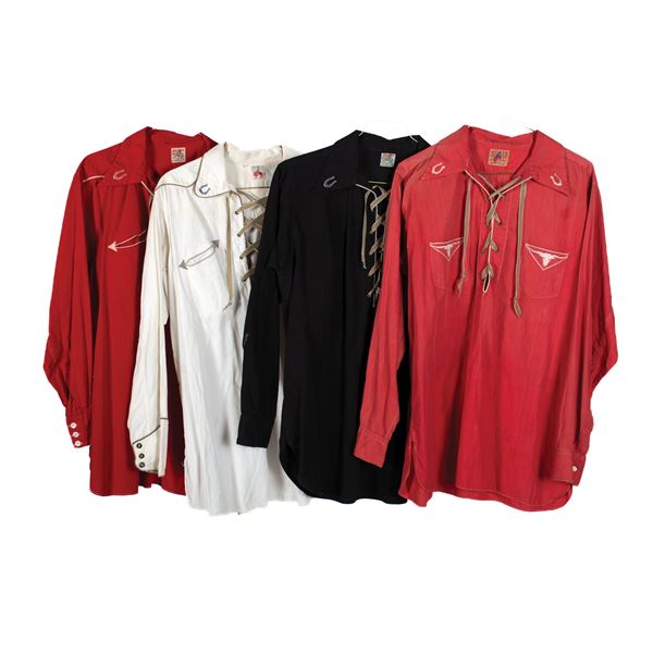 Lot of (4) "Buck Jones Style" Long Sleeved Shirts