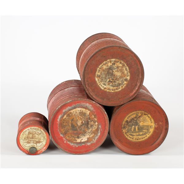 Group of 4 Powder Kegs