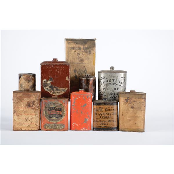 Group of Antique Powder Tins