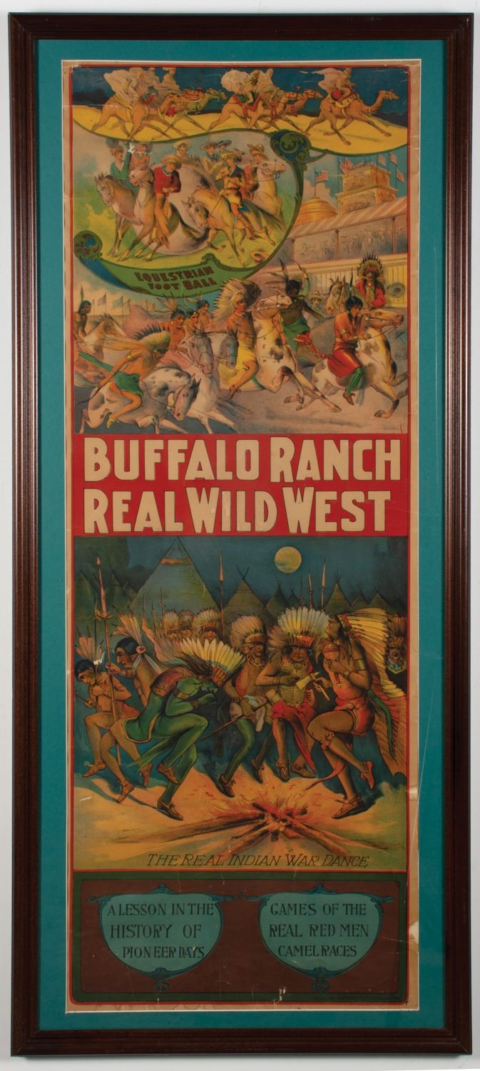 Buffalo Ranch Real Wild West Original Lithograph Poster