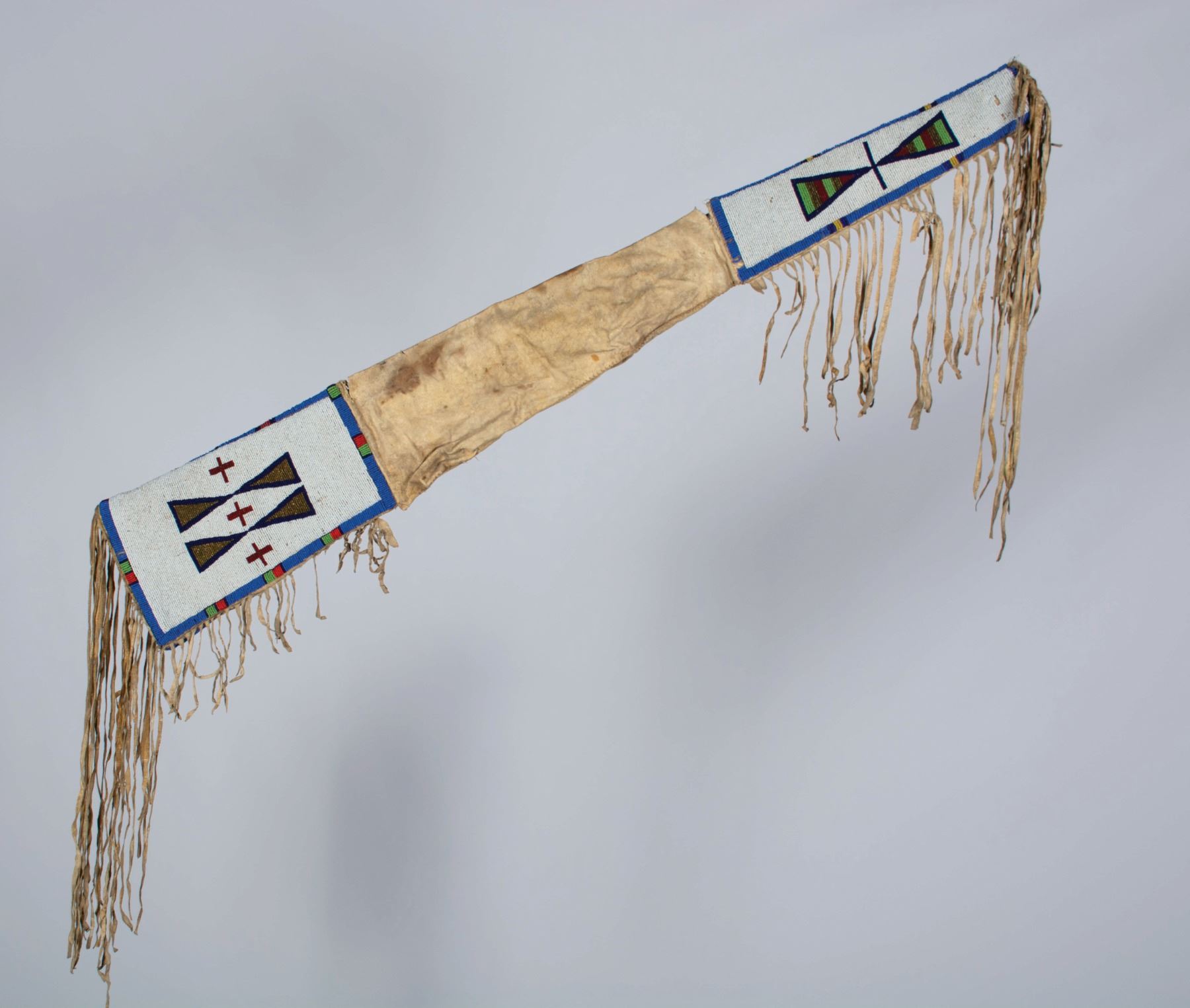 A Plains Beaded and Fringed Rifle Scabbard