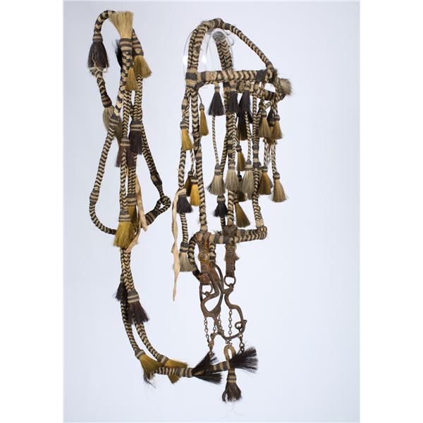 Indian Made Hitched Horse Hair Bridle