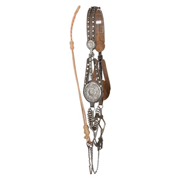 Mexican Bridle with Large Silver Conchos