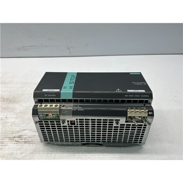 Siemens #6EP1437-3BA00 SITOP Modular 40A 3PH Power Supply