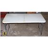 Image 1 : 4' LONG FOLD UP TABLE, LEGS ADJUSTABLE HEIGHT