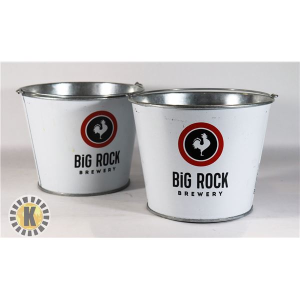 TWO BIG ROCK BREWERY BUCKETS