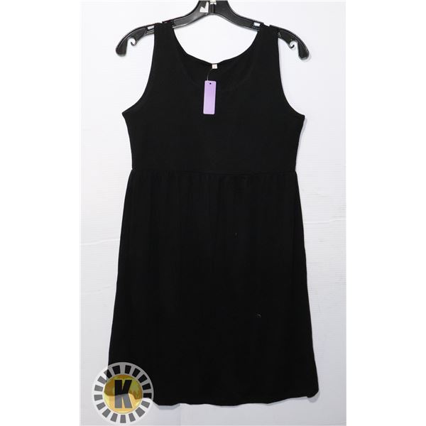 ECAVUS WOMENS BLACK SLEEVELESS DRESS