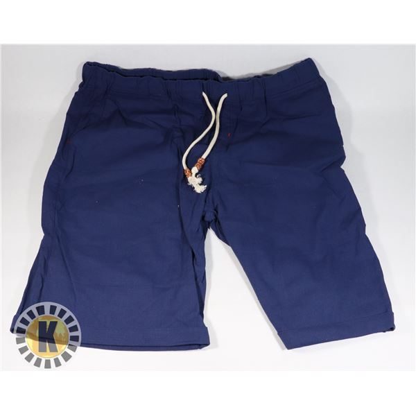 MENS BLUE DRAWSTRING SHORTS SIZE M