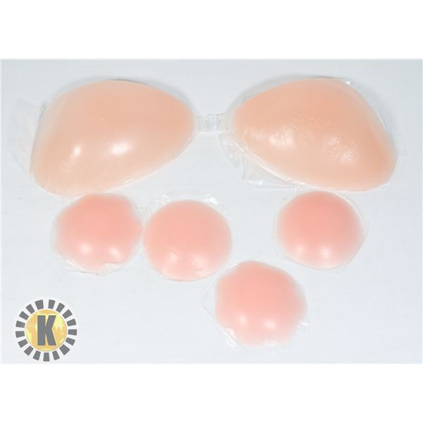 SET OF 3 SILICONE GEL NIPPLE COVERS