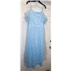 Image 1 : NEW SIZE 3X BABY BLUE MESH DRESS. COVERED IN SHINY