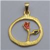 Image 1 : GOLD PLATED SILVER  PENDANT (~WEIGHT 3G)