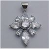 Image 1 : SILVER CUBIC ZIRCONIA  PENDANT (~WEIGHT 11G)