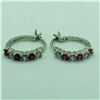 Image 1 : SILVER CUBIC ZIRCONIA  EARRINGS