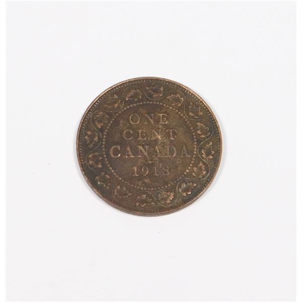 1918 CANADIAN ONE CENT COIN