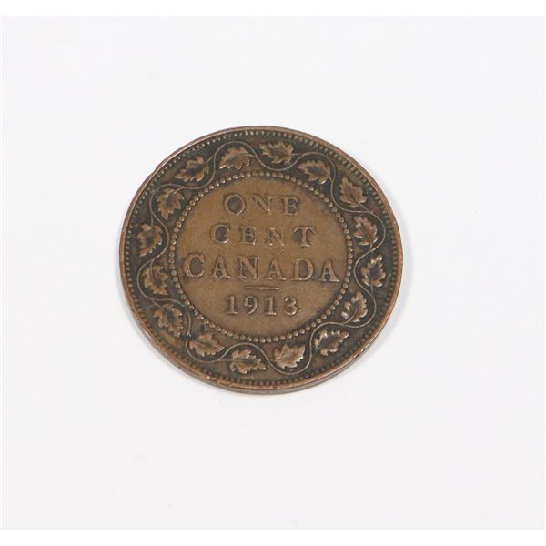 1913 CANADIAN ONE CENT COIN