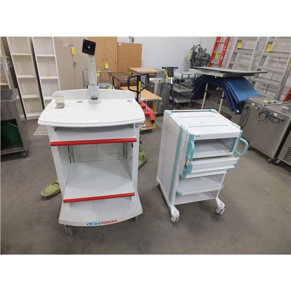 2 Medical Carts On Wheels