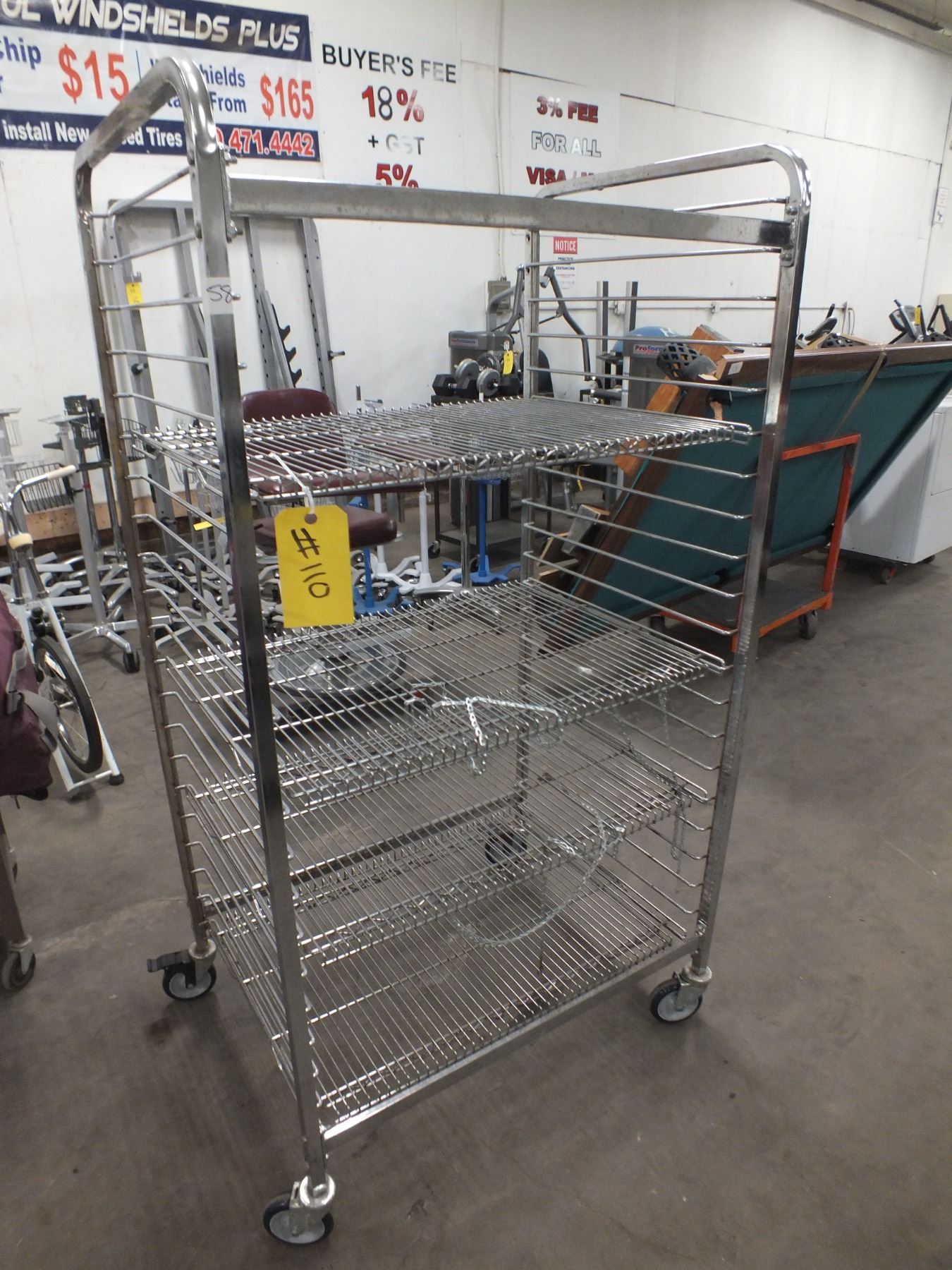Stainless Steel Storage Rack On Wheels